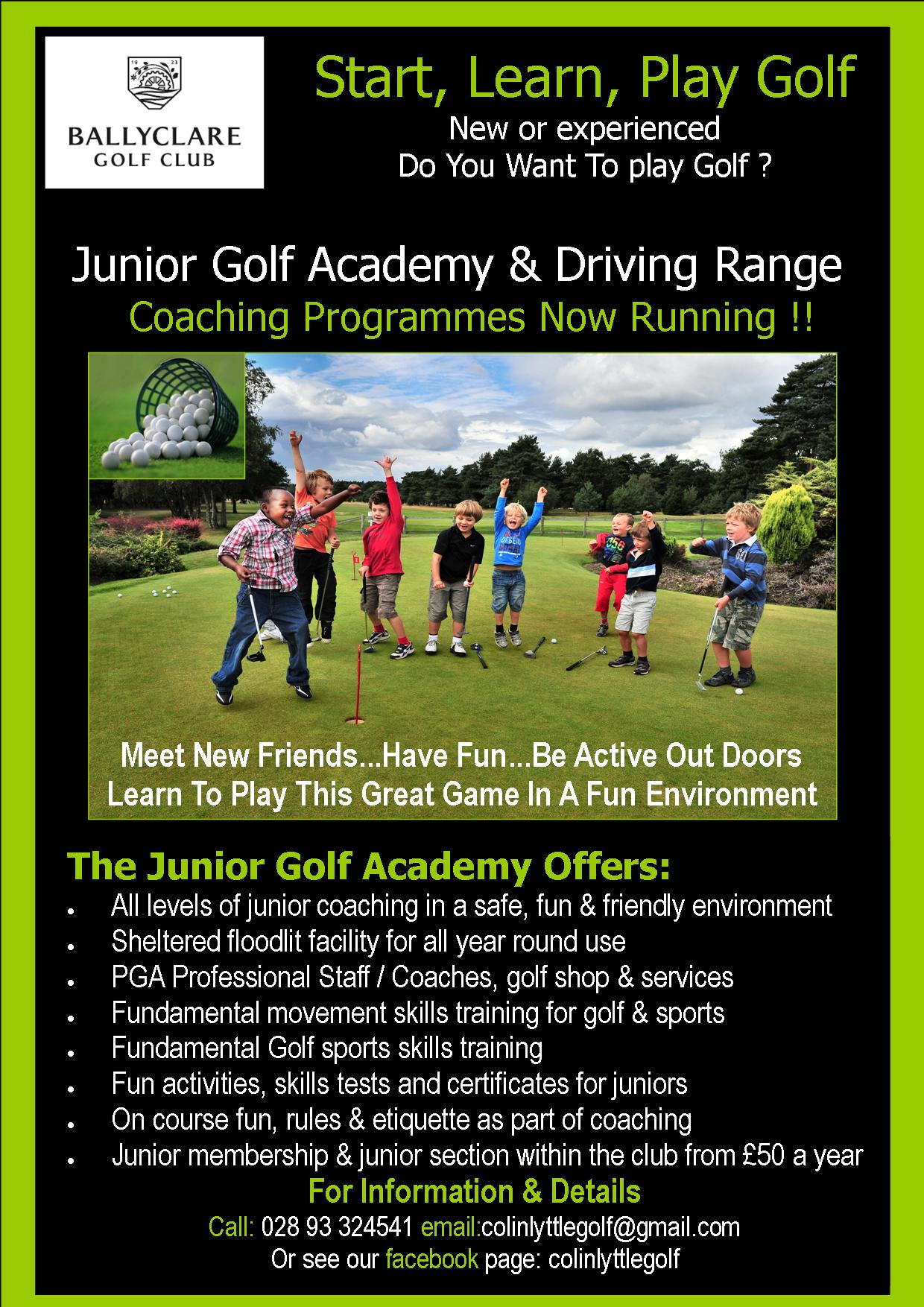 Junior Gold Academy & Driving Range